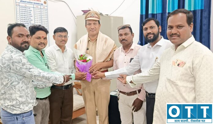 स्थानिक गुन्हे शाखेचे नवनियुक्त प्रमुख नितीन लेव्हलकर यांचा सत्कार