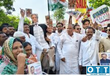 ‘मत चोरी’च्या आरोपावरून काँग्रेसचा एल्गार! आमदार साजिद खान पठाण यांच्या नेतृत्वात जिल्हाधिकारी कार्यालयावर धडक