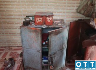 पांढरी हनवाडीतील हनुमान मंदिरात चोरी; पितळ मूर्तीसह ५० ते ६० हजारांचे साहित्य लंपास