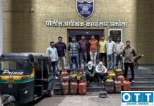 ऑपरेशन प्रहार! अकोल्यात अवैध गॅस रिफिलिंग रॅकेटचा पर्दाफाश; दोघांना ताब्यात